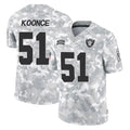harde LV.Raiders #51 Malcolm Koonce Player Arctic Camo Salute To Service Limited Game Stitched Jerseys