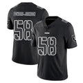 harde LV.Raiders #58 Jackson Powers-Johnson Player Black Limited Black Impact Home Game Stitched Jerseys