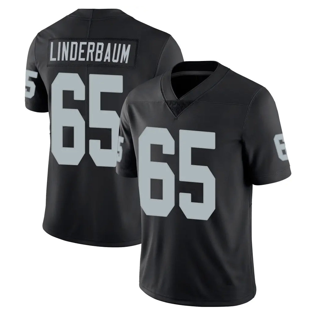 harde LV.Raiders #65 Tyler Linderbaum Player Black Limited Vapor Untouchable Home Game Stitched Jerseys