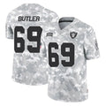 harde LV.Raiders #69 Adam Butler Player Arctic Camo Salute To Service Limited Game Stitched Jerseys