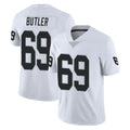 harde LV.Raiders #69 Adam Butler Player White Limited Vapor Untouchable Home Game Stitched Jerseys