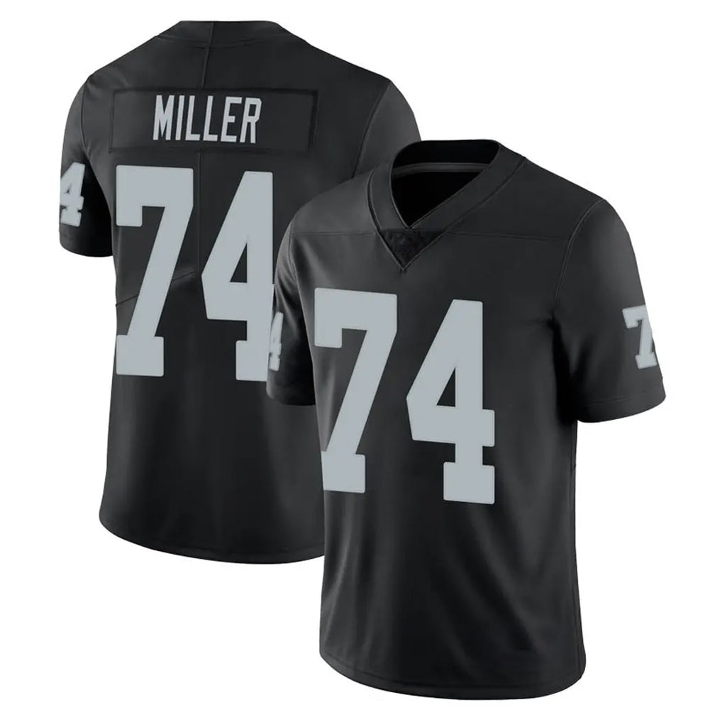 harde LV.Raiders #74 Kolton Miller Player Black Limited Vapor Untouchable Home Game Stitched Jerseys