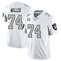harde LV.Raiders #74 Kolton Miller Player White Vapor Limited Home Game Stitched Jerseys