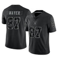 harde LV.Raiders #87 Michael Mayer Player Black Reflective Limited Game Stitched Jerseys
