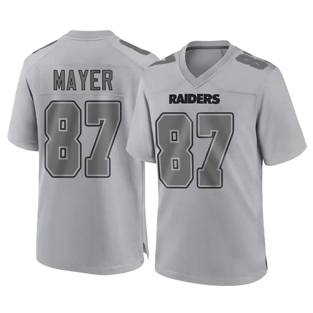 harde LV.Raiders #87 Michael Mayer Player Gray Atmosphere Fashion Limited Game Stitched Jerseys