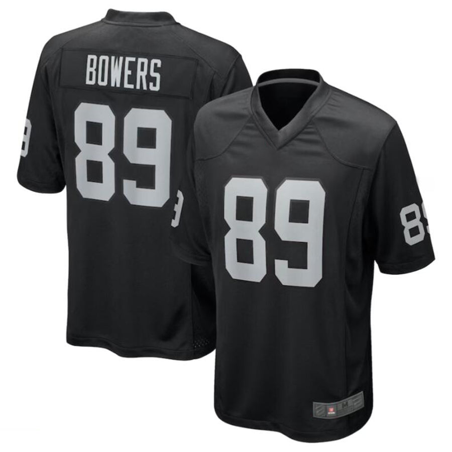 harde LV.Raiders #89 Brock Bowers Black 2024 Draft First Round Pick Player Game Jersey Stitched Jersey