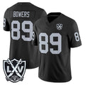 harde LV.Raiders #89 Brock Bowers Player Black 2026 Vapor Limited Home Game Stitched Jerseys