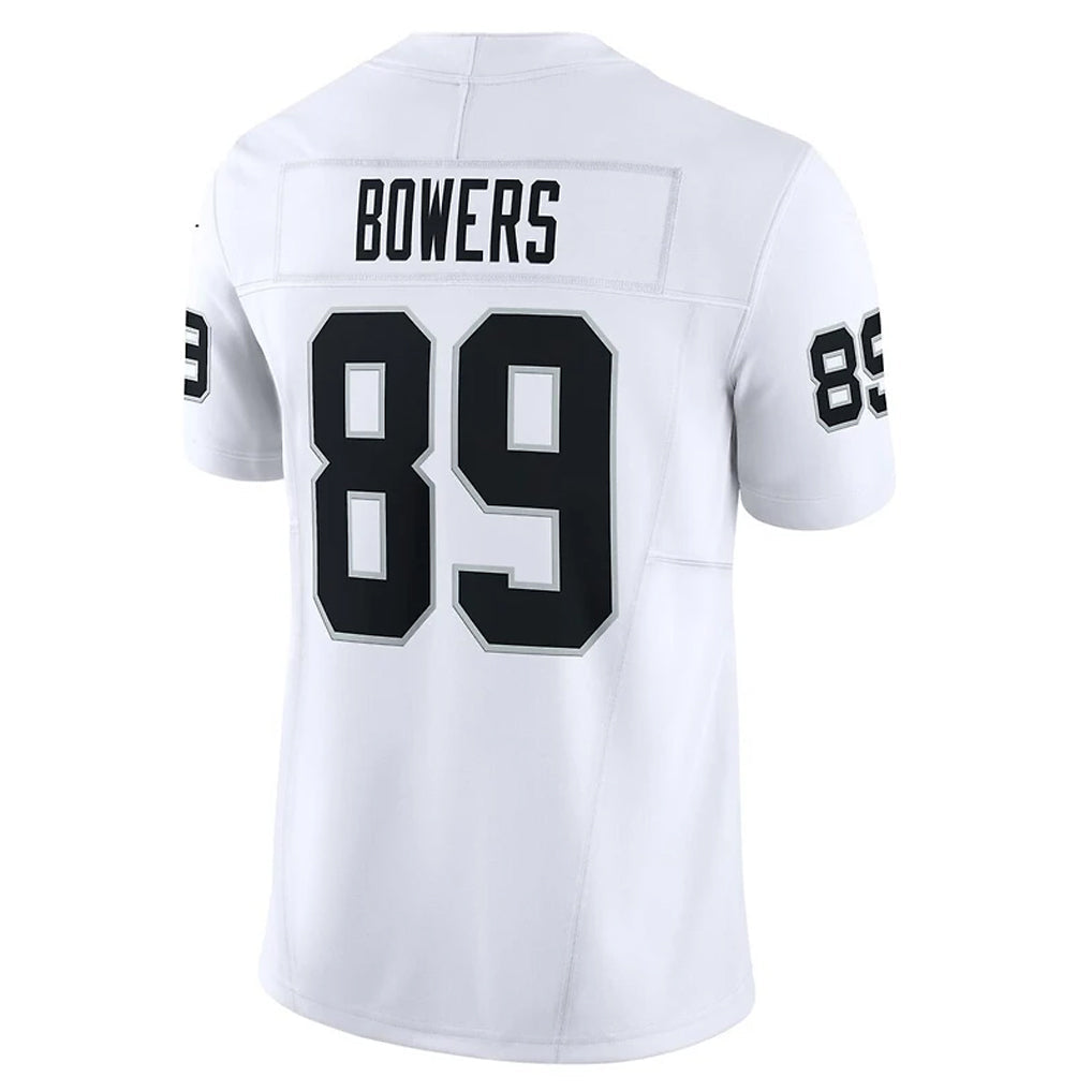 harde LV.Raiders #89 Brock Bowers Player White Vapor F.U.S.E Limited Stitched Jerseys