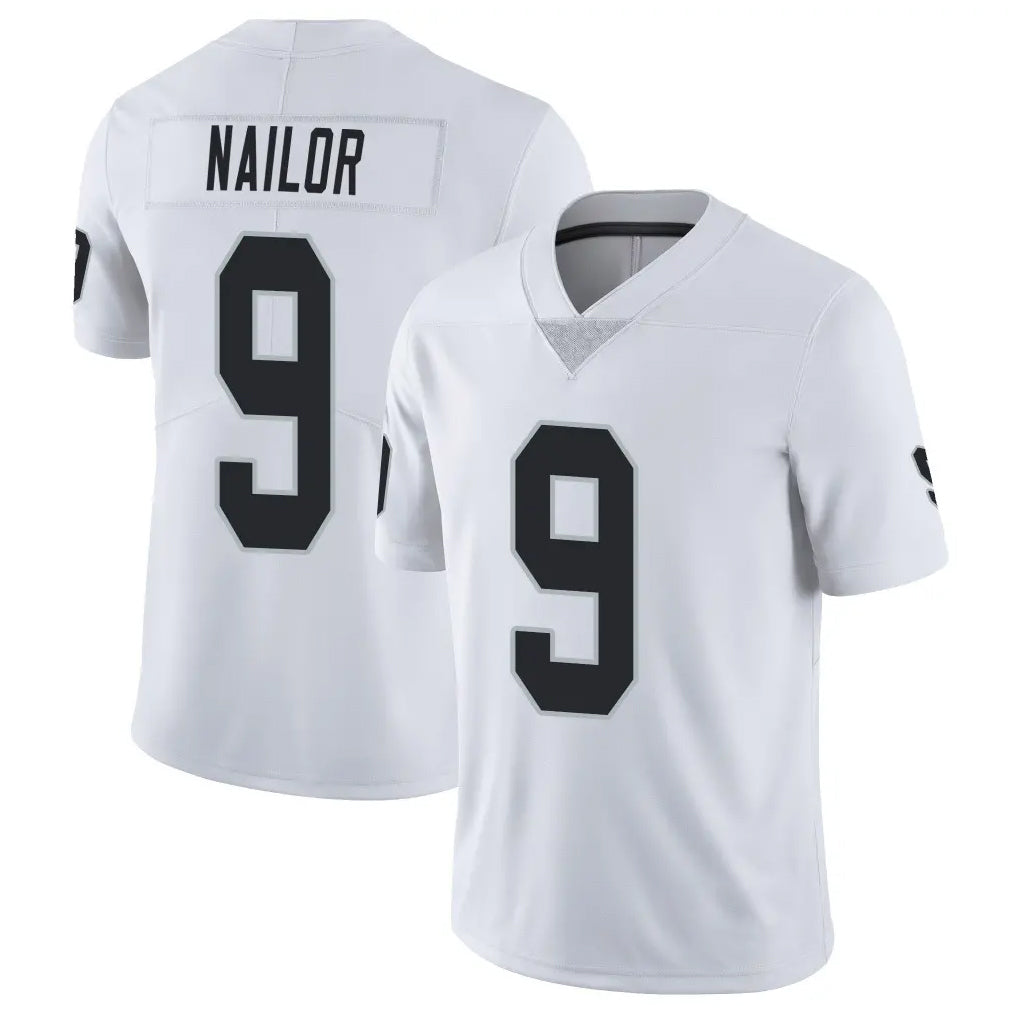 harde LV.Raiders #9 Jalen Nailor Player White Limited Vapor Untouchable Home Game Stitched Jerseys
