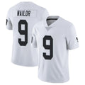 harde LV.Raiders #9 Jalen Nailor Player White Limited Vapor Untouchable Home Game Stitched Jerseys