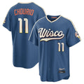 harde M.Brewers #11 Jackson Chourio Player Blue 2026 City Connect Home Game Stitched Jerseys