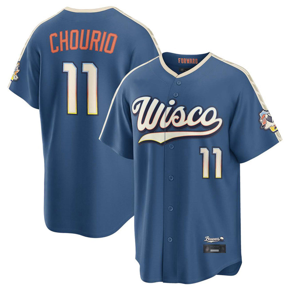 harde M.Brewers #11 Jackson Chourio Player Blue 2026 City Connect Home Game Stitched Jerseys