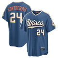 harde M.Brewers #24 William Contreras Player Blue 2026 City Connect Home Game Stitched Jerseys