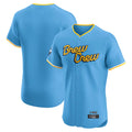 harde M.Brewers Blank Player Light Blue City Connect Home Limited Elite Stitched Jerseys