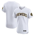 harde M.Brewers Blank Player White Stripes Home Limited Elite Stitched Jerseys