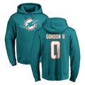 harde M.Dolphins #0 Ollie Gordon II Player Aqua LOGO Pullover Hoodies Limited Stitched Jerseys
