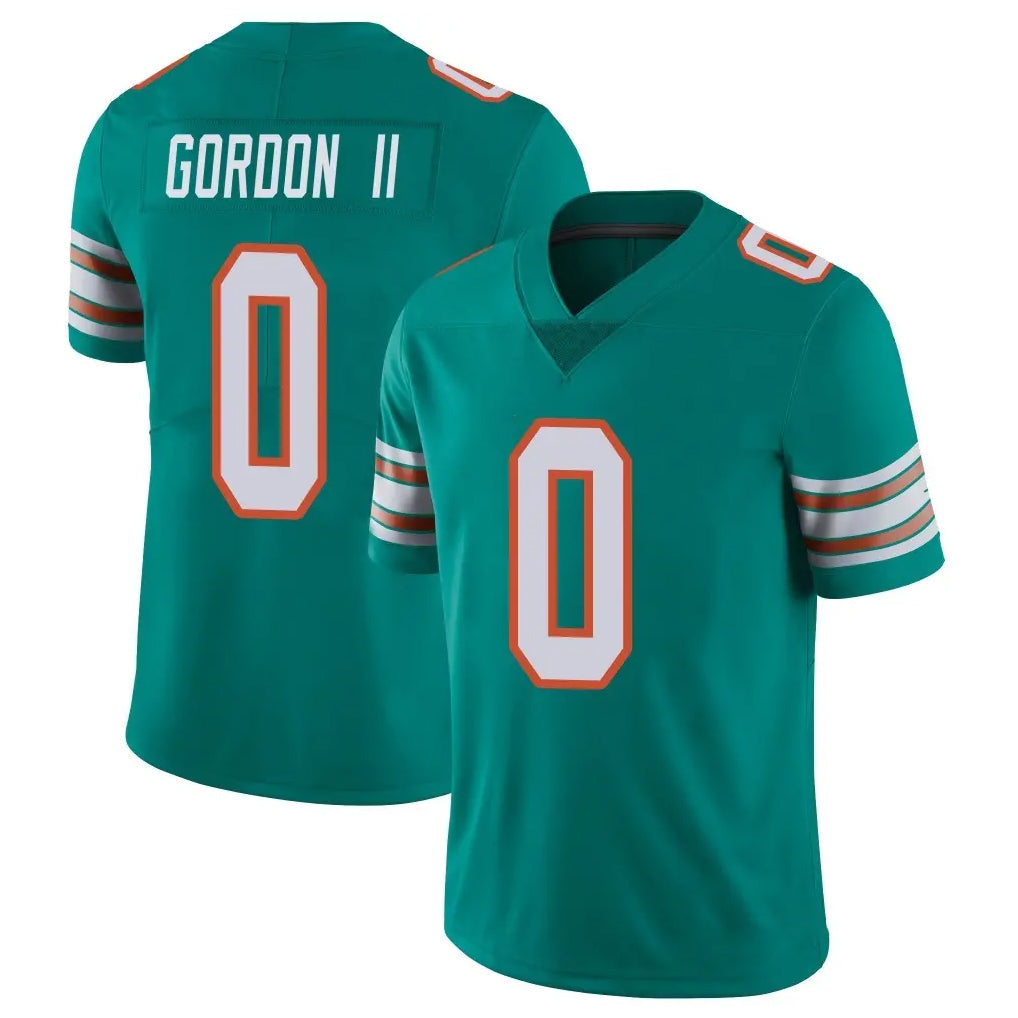 harde M.Dolphins #0 Ollie Gordon II Player Aqua Limited Alternate Vapor Untouchable Home Game Stitched Jerseys