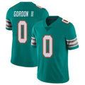 harde M.Dolphins #0 Ollie Gordon II Player Aqua Limited Alternate Vapor Untouchable Home Game Stitched Jerseys