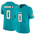 harde M.Dolphins #0 Ollie Gordon II Player Aqua Limited Vapor F.U.S.E. Home Game Stitched Jerseys