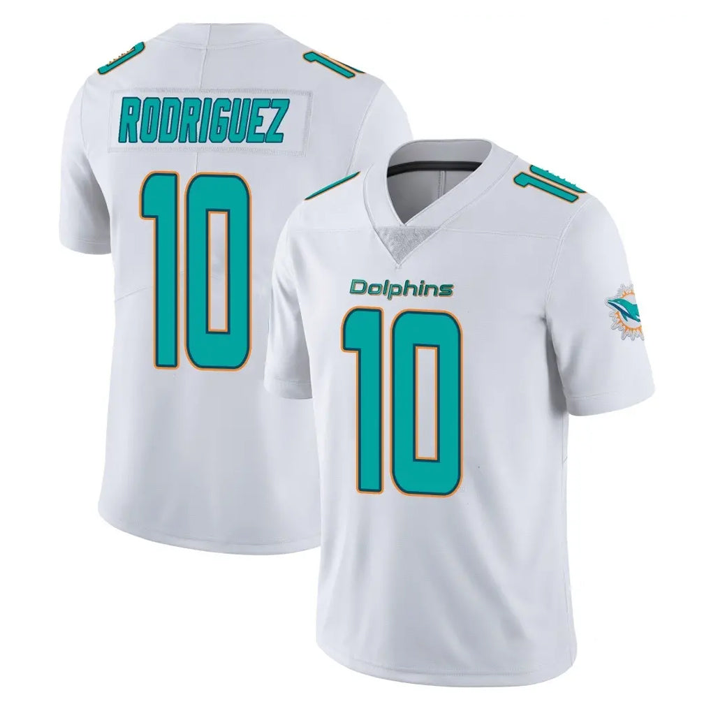 harde M.Dolphins #10 Jacob Rodriguez Player White Limited Vapor Untouchable Home Game Stitched Jerseys
