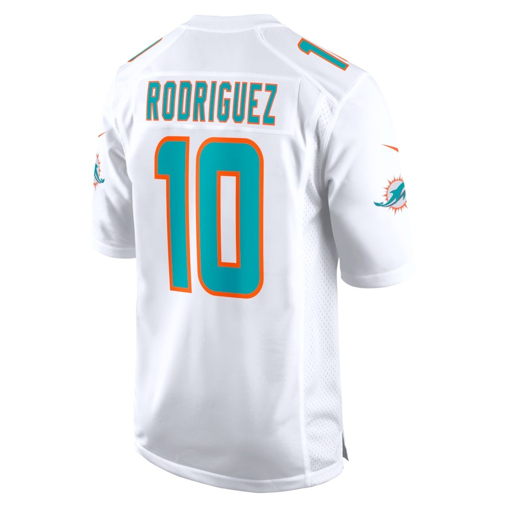 harde M.Dolphins #10 Jacob Rodriguez White Game Stitched Jerseys