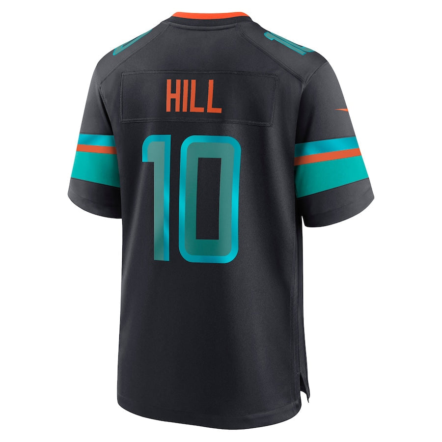 harde M.Dolphins #10 Tyreek Hill Player Blue Rivalries Collection Game Stitched Jersey