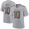 harde M.Dolphins #10 Tyreek Hill Player Grey Atmosphere Fashion Stitched Jerseys