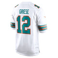 harde M.Dolphins #12 Bob Griese Player White Home Game Stitched Jerseys