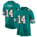 harde M.Dolphins #14 Quinn Ewers Player Aqua Game Stitched Jerseys