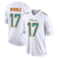 harde M.Dolphins #17 Jaylen Waddle Player White Fashion Game Stitched Jerseys