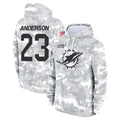 harde M.Dolphins #23 Zayne Anderson Player Arctic Camo Salute to Service Hoodies Limited Game Stitched Jerseys
