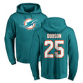 harde M.Dolphins #25 Tyrel Dodson Player Aqua LOGO Pullover Hoodies Limited Stitched Jerseys