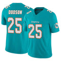 harde M.Dolphins #25 Tyrel Dodson Player Aqua Limited Vapor F.U.S.E. Home Game Stitched Jerseys