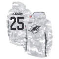 harde M.Dolphins #25 Tyrel Dodson Player Arctic Camo Salute to Service Hoodies Limited Game Stitched Jerseys