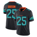 harde M.Dolphins #25 Tyrel Dodson Player Black Limited Pitch Rivalries Collection Home Game Stitched Jerseys