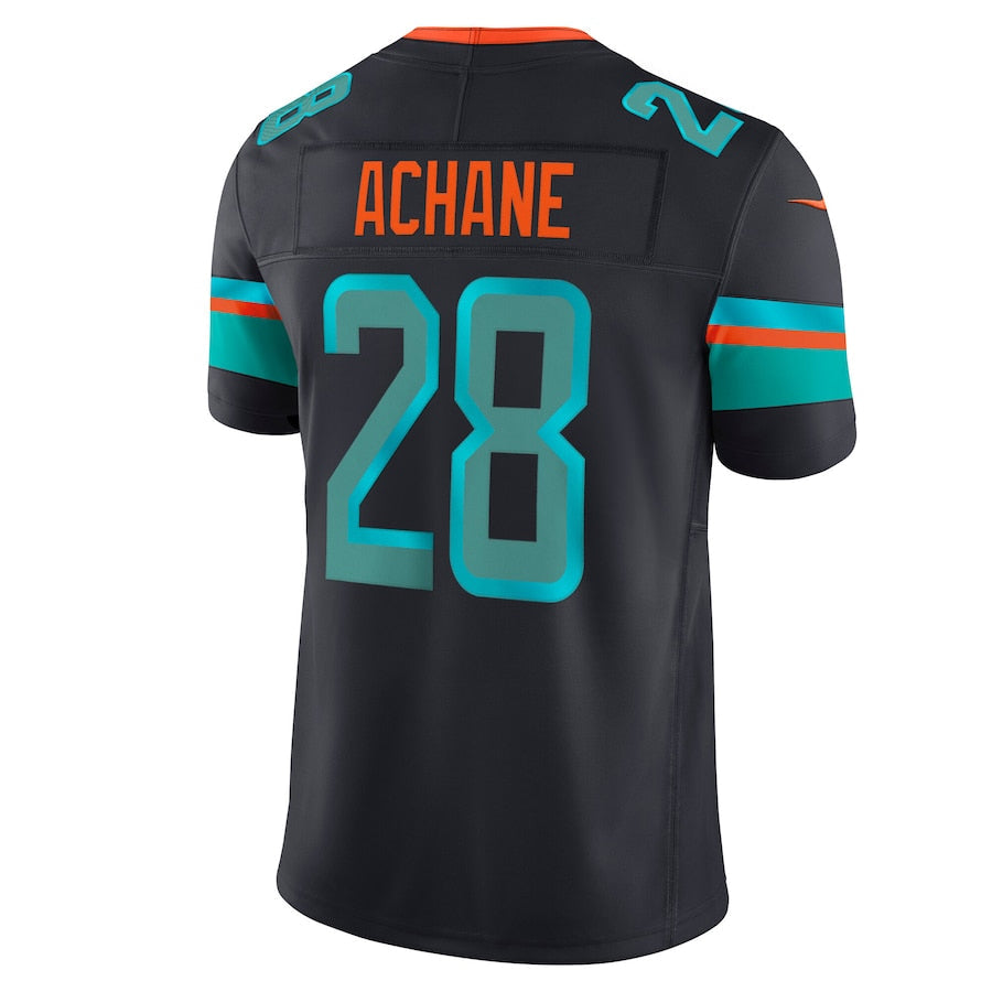harde M.Dolphins #28 De?¡¥Von Achane Player Blue Rivalries Collection Vapor Limited Stitched Jersey