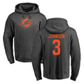 harde M.Dolphins #3 Chris Johnson Player Darkgray Pullover Hoodies Limited Stitched Jerseys