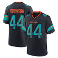 harde M.Dolphins #44 Chop Robinson Player Pitch Blue Rivalries Collection Game Stitched Jersey