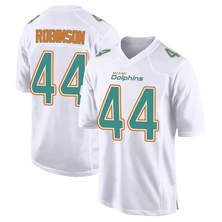 harde M.Dolphins #44 Chop Robinson Player White Foshion Elite Stitched Jerseys