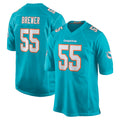 harde M.Dolphins #55 Aaron Brewer Player Aqua Home Game Stitched Jerseys