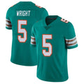harde M.Dolphins #5 Jaylen Wright Player Aqua Limited Alternate Vapor Untouchable Home Game Stitched Jerseys