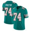 harde M.Dolphins #74 Kadyn Proctor Player Aqua Limited Alternate Vapor Untouchable Home Game Stitched Jerseys