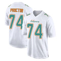 harde M.Dolphins #74 Kadyn Proctor Player White Fashion Home Game Stitched Jerseys