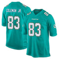 harde M.Dolphins #83 Kevin Coleman Jr. Player Aqua Team Color Home Game Stitched Jerseys