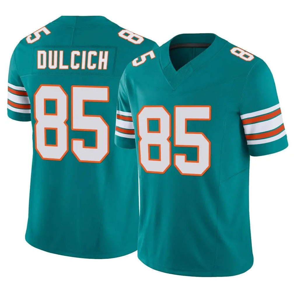 harde M.Dolphins #85 Greg Dulcich Player Aqua Limited Alternate Vapor F.U.S.E. Home Game Stitched Jerseys