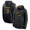 harde M.Dolphins #8 JuJu Brents Player Black Salute to Service Hoodies Limited Game Stitched Jerseys