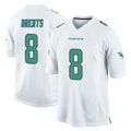 harde M.Dolphins #8 JuJu Brents Player White Home Game Stitched Jerseys
