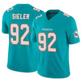 harde M.Dolphins #92 Zach Sieler Player Aqua Limited Vapor F.U.S.E. Home Game Stitched Jerseys