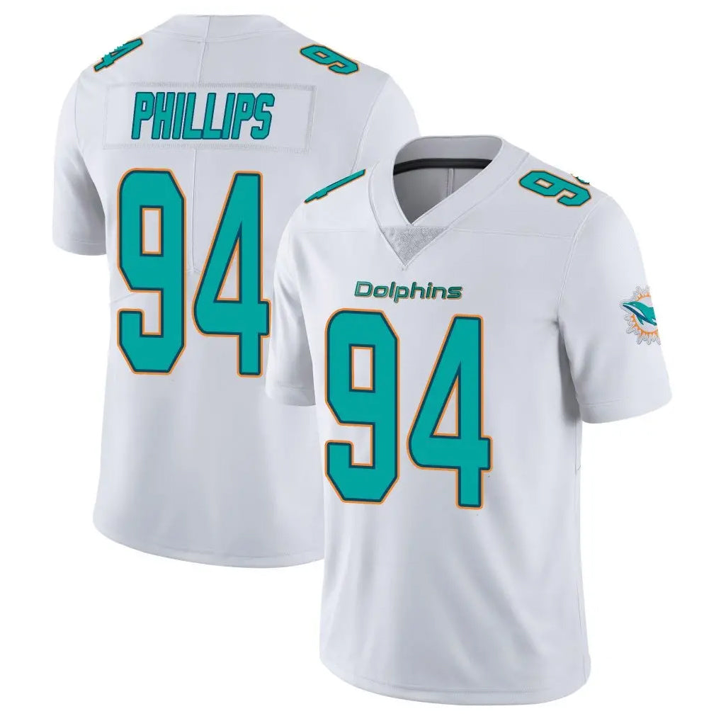 harde M.Dolphins #94 Jordan Phillips Player White Limited Vapor Untouchable Home Game Stitched Jerseys