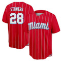 harde M.Marlins #28 Kyle Stowers Player Red City Connect Home Game Stitched Jerseys